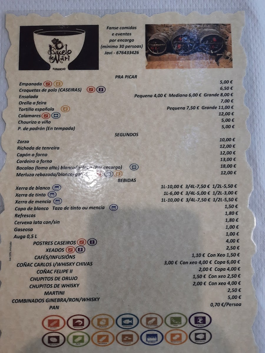 Menu Furancho O Bacelo De Mari-6