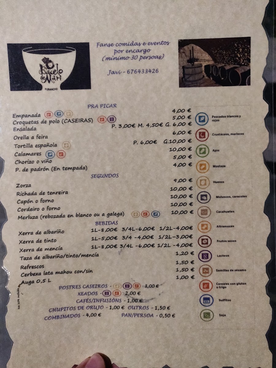 Menu Furancho O Bacelo De Mari-8